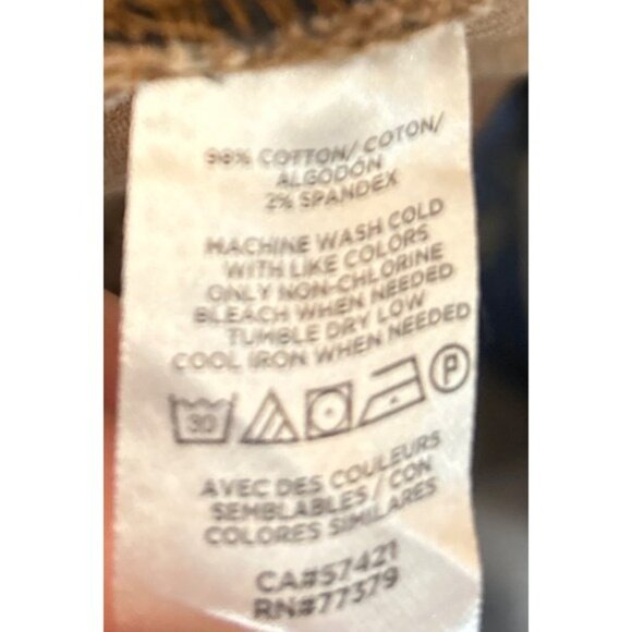 Ann Taylor Womens High Rise Wide Leg Corduroy Pants Size 8 Mocha 70s Boho - Picture 4 of 4